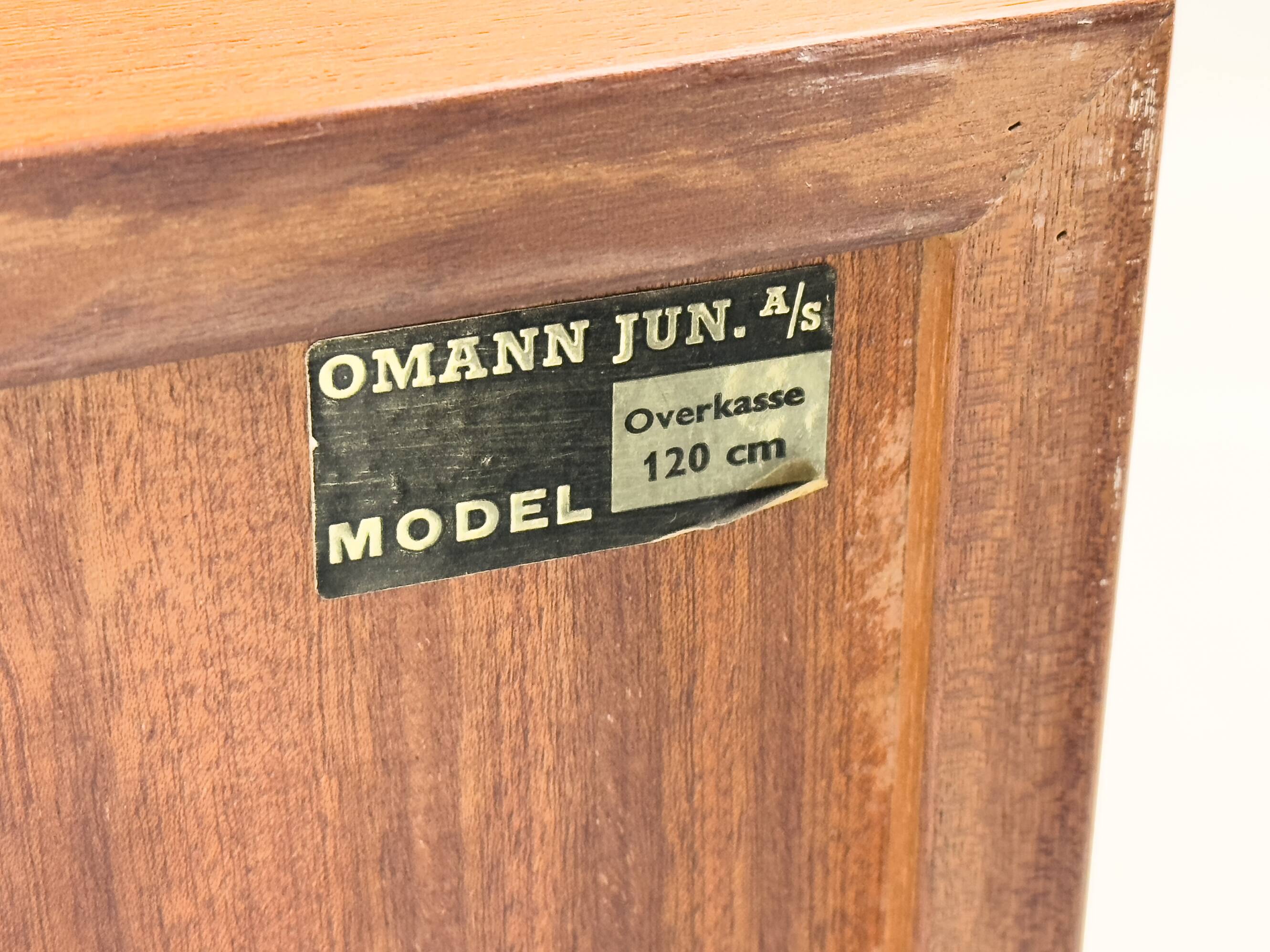 Danish teak sideboard by Omann Jun, 1970s
