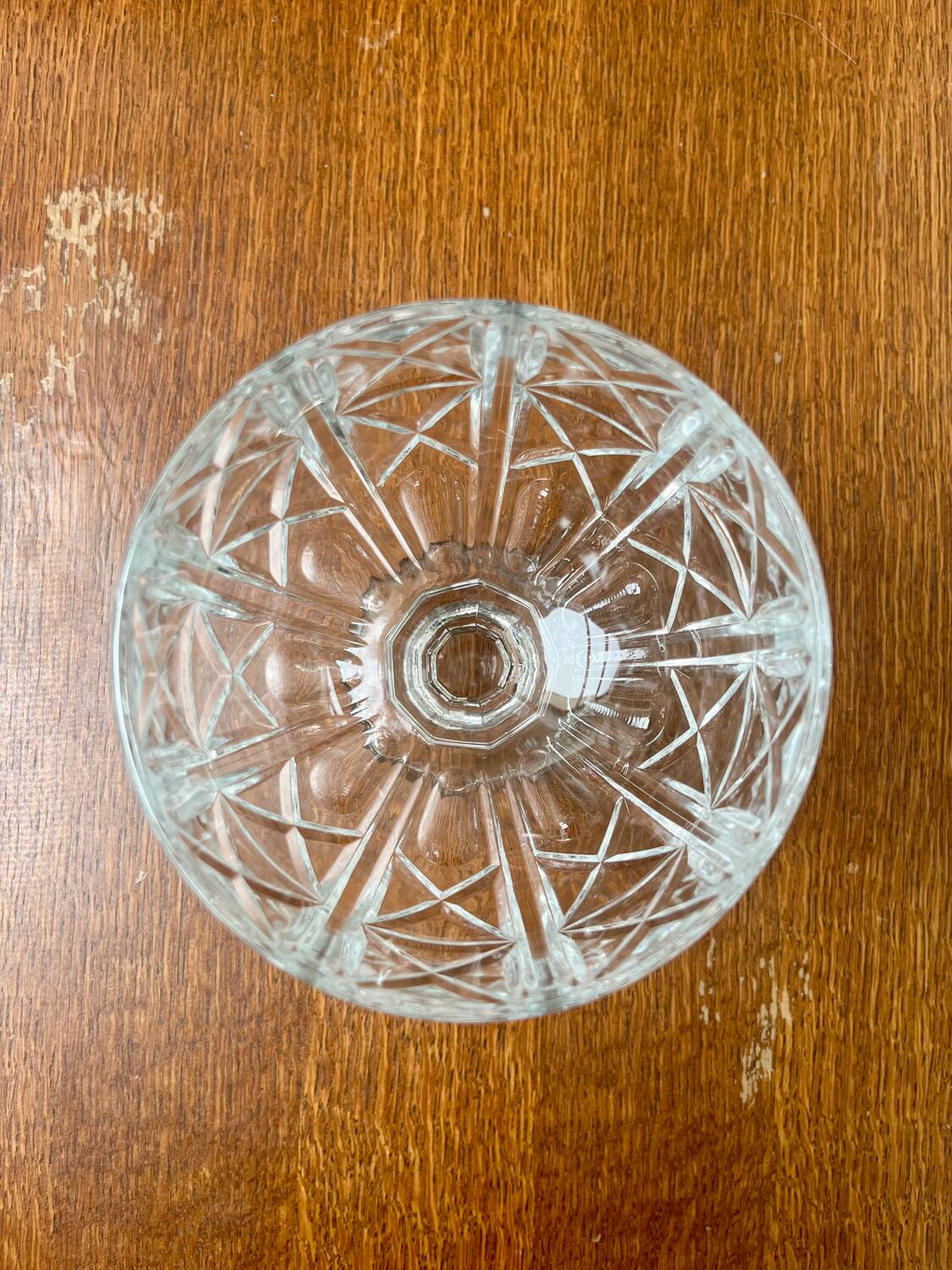 Cut glass candy dish or sugar bowl – Italy