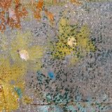Old painting, still life with wild flowers signed Massard XX century