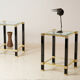 Paire de tables d’appoint ou chevets par Pierre Vandel 1970