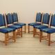 Set of six oak chairs, Danish design, 1960s, designer: Henning Kjærnulf