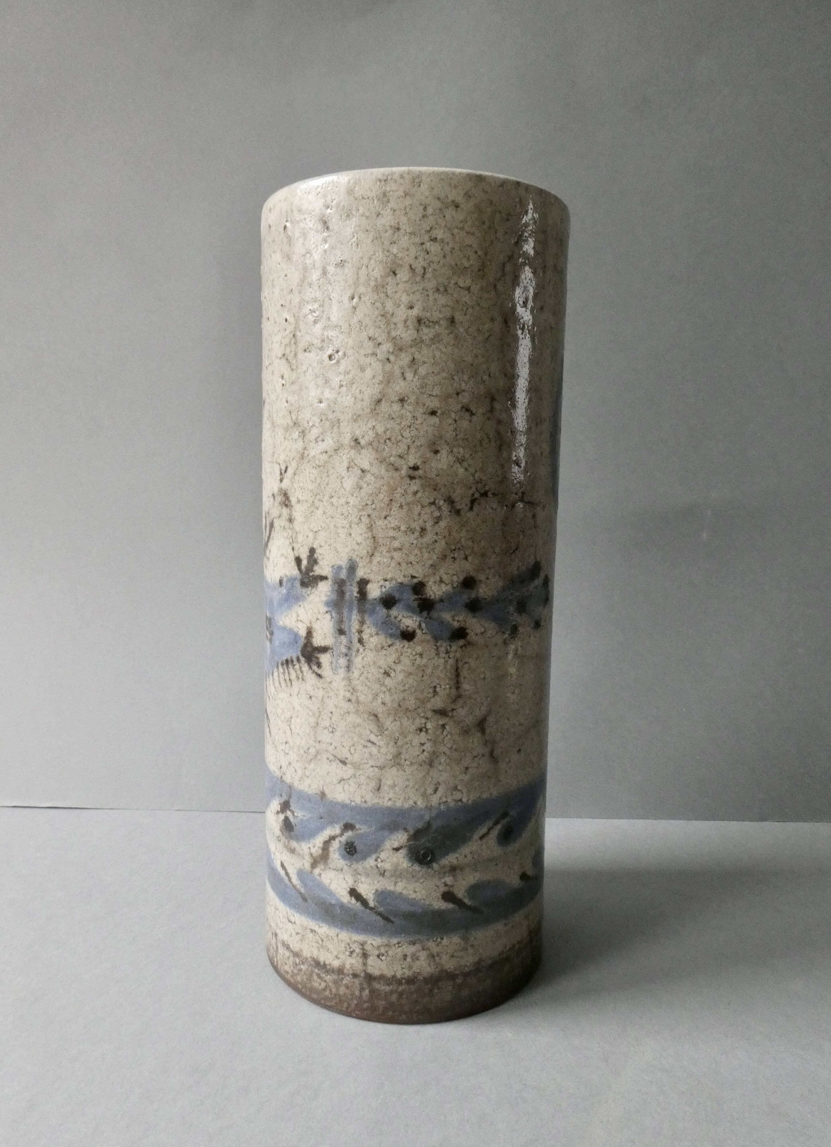 Large vase by Gustave Reynaud, Le Murier workshop in Vallauris, circa 1960