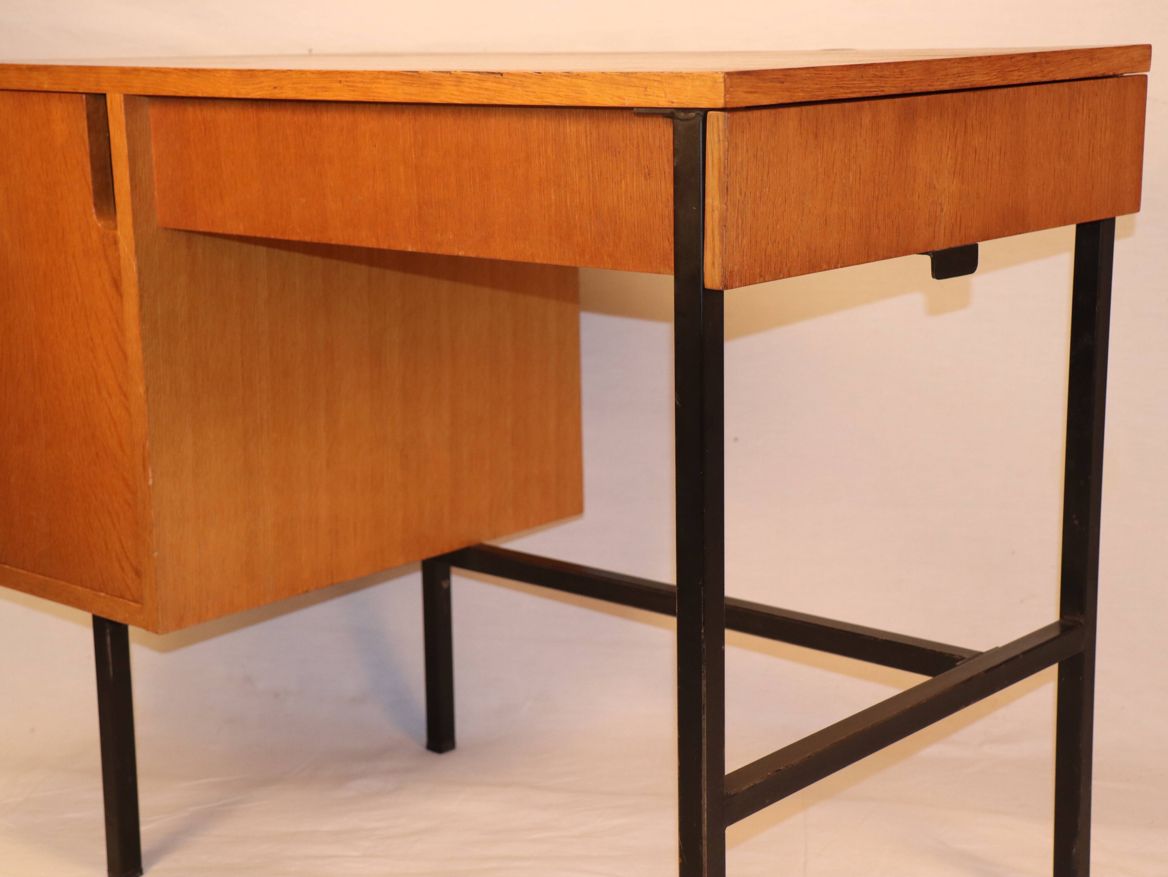 Vintage desk Jacques Hitier 1950