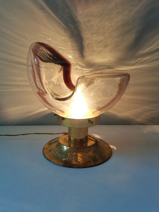Lampe Italienne en verre Mazzega