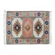 1970s Vintage Turkish Handmade Wool & Cotton Pink Area Rug 165x219