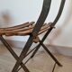 Old folding garden chair for children