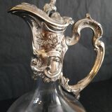Silver metal ewer "tuileries" ercuis