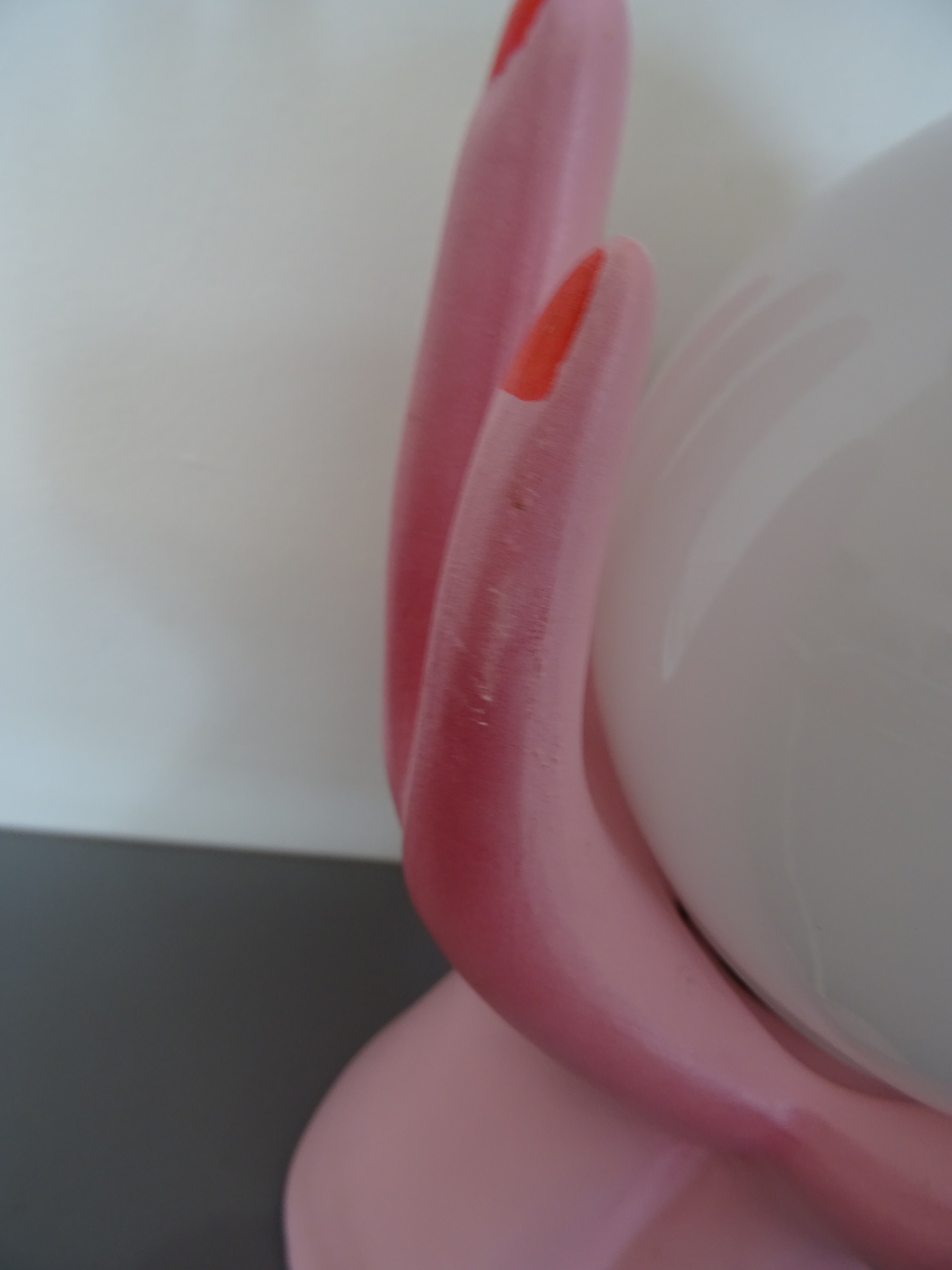 Vintage opal globe hand lamp year 80