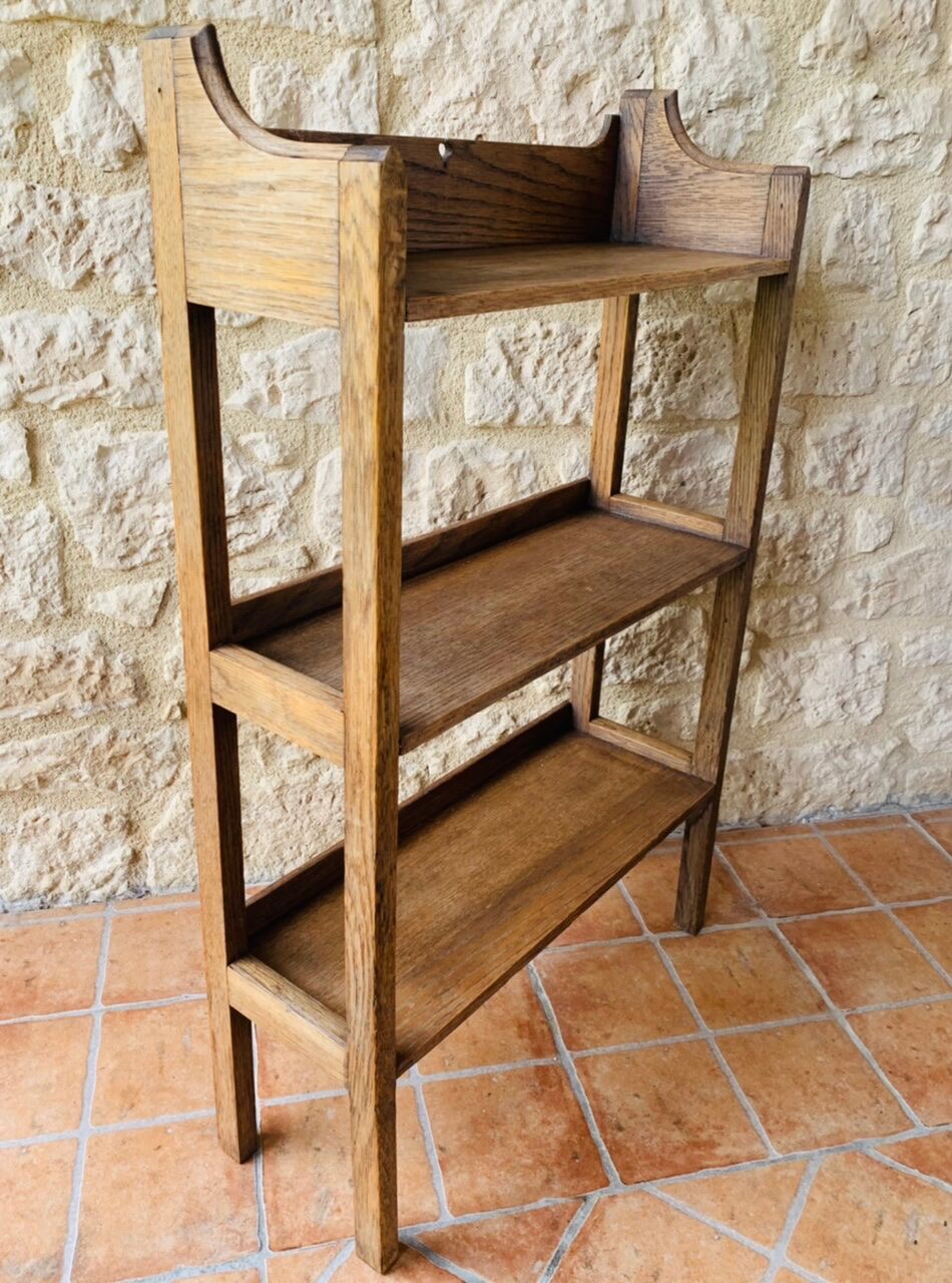 French farm 3-level shelf, circa 1940's