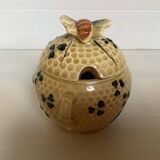 Ancien pot à miel décor d'abeille