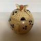 Old honey pot with bee decoration