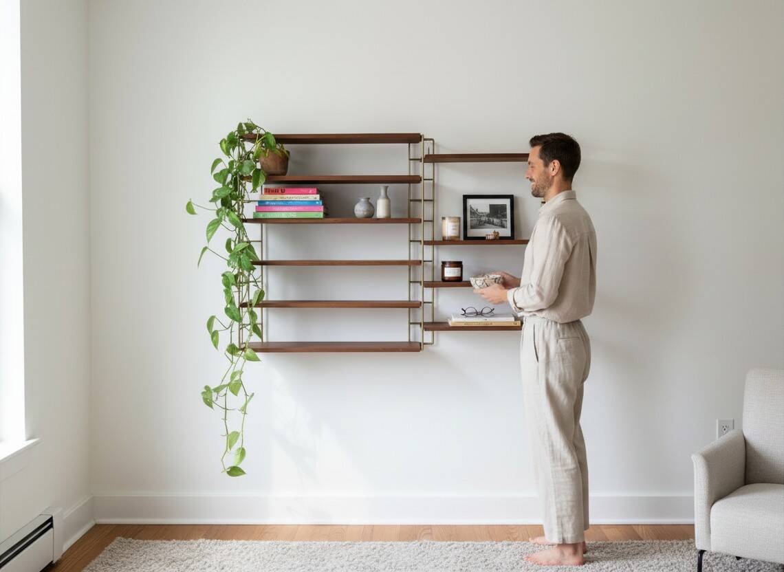 Scandinavian modular shelf