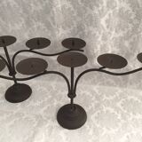 Pair of candle holders candlesticks candelabras cast iron candlesticks