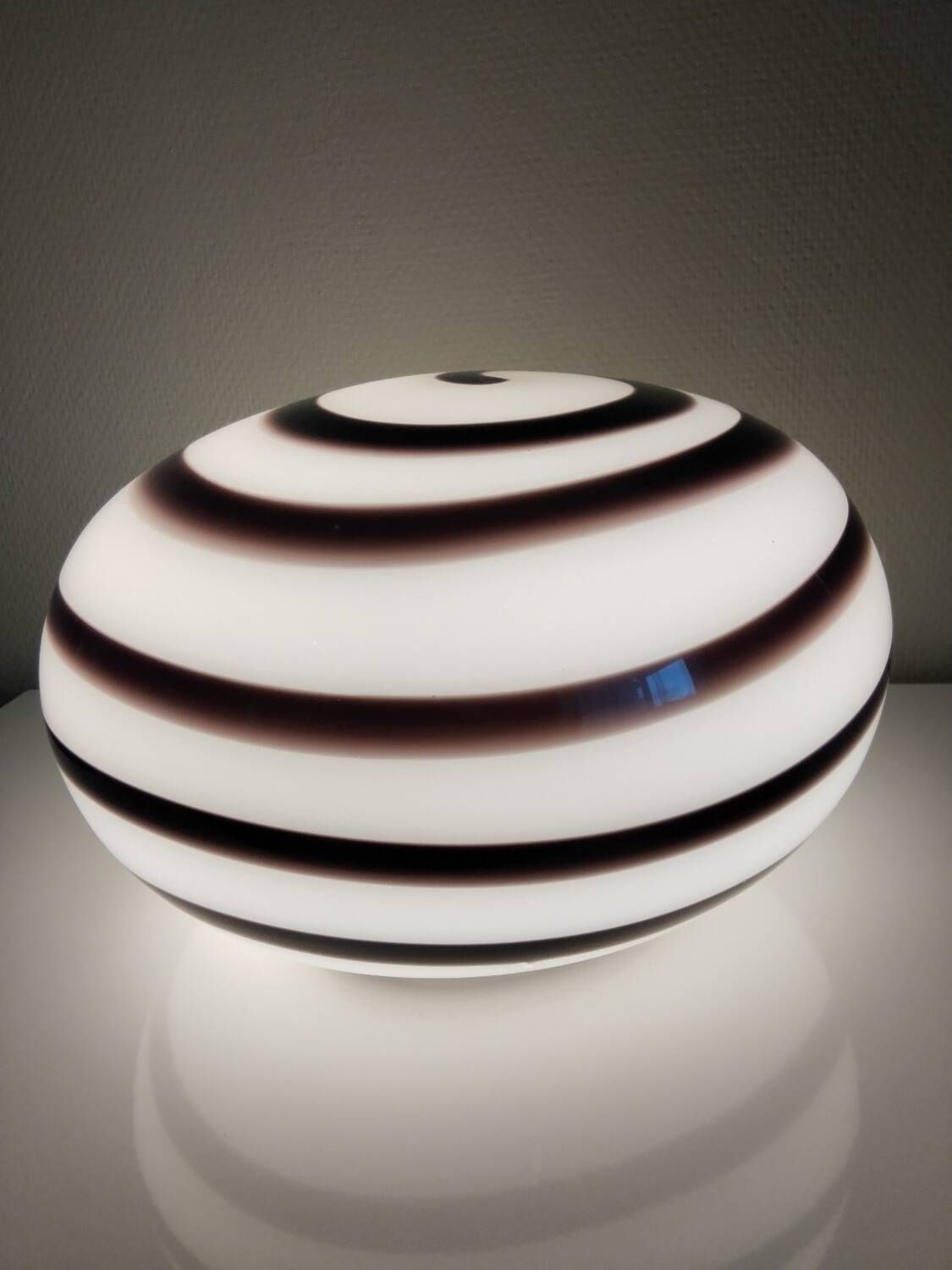 Zebra Swirl Lamp