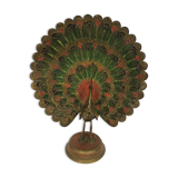 Vintage brass peacock 1960