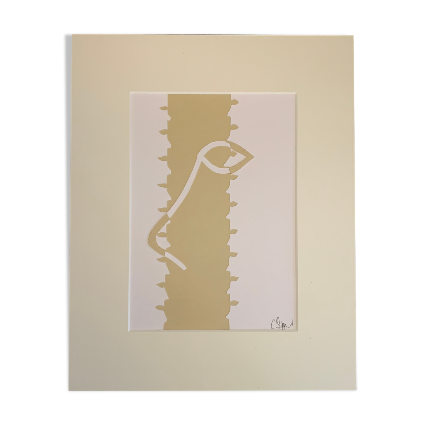 Collage 'Plain Vanilla II' of series 'Silhouettes'