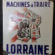 Plaque émaillée " Machine à traire Lorraine"  vintage 50