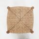 Vintage rattan and wooden stool, France, 1960's