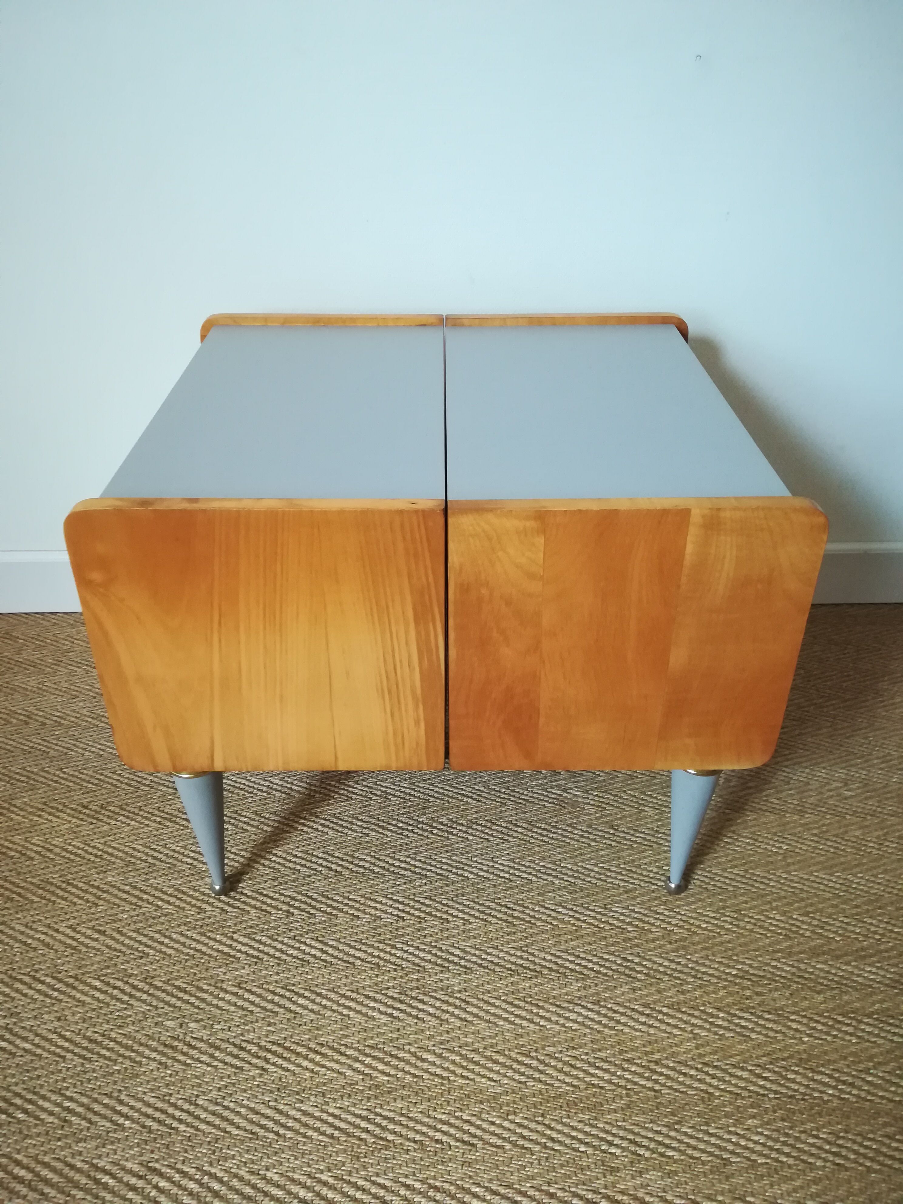 A pair of bedsides
