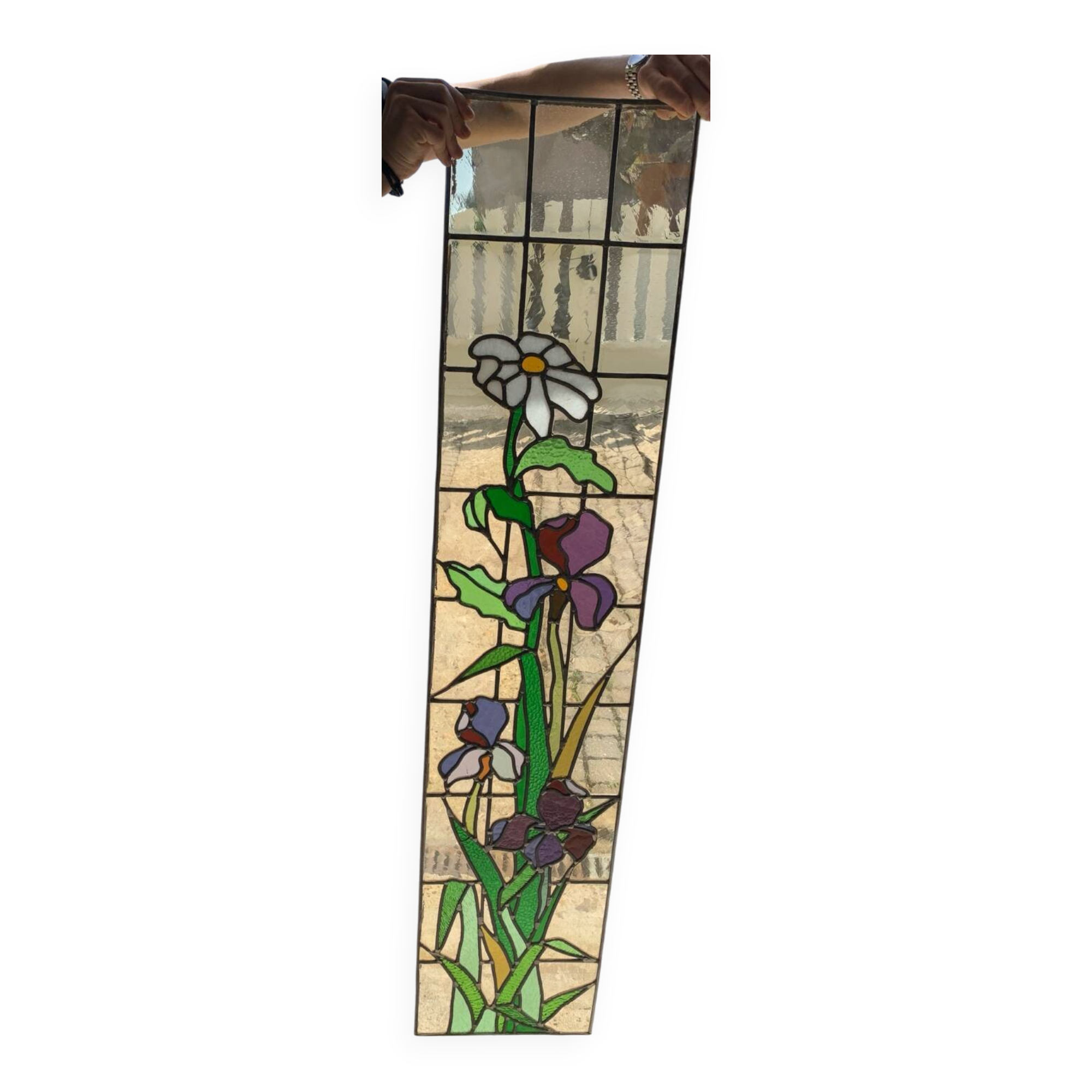Art Deco Stained Glass 140x30