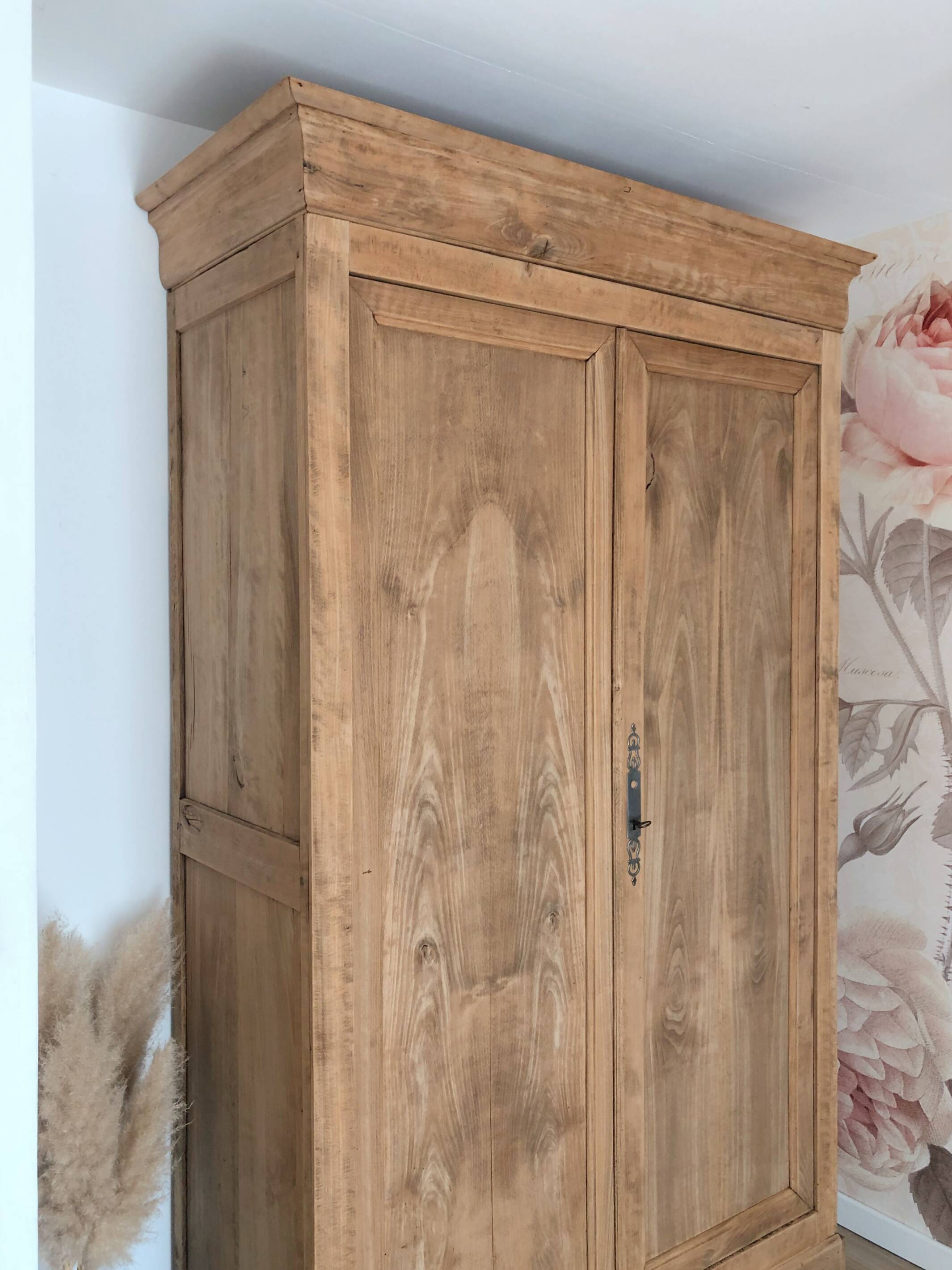 Large walnut wardrobe