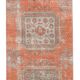Vintage Coral Red Classic Vintage Runner Rug, 75x357Cm