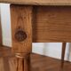 Small Blue Wooden Desk, Grooved Legs