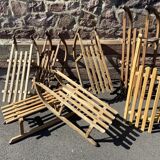 Old alsace sled sled christmas decoration davos style