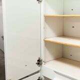 Bathroom cabinet in white metal 1960