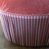 Pink velvet toad chair