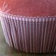 Pink velvet toad chair