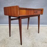 Scandinavian console dressing table desk with drop-down top