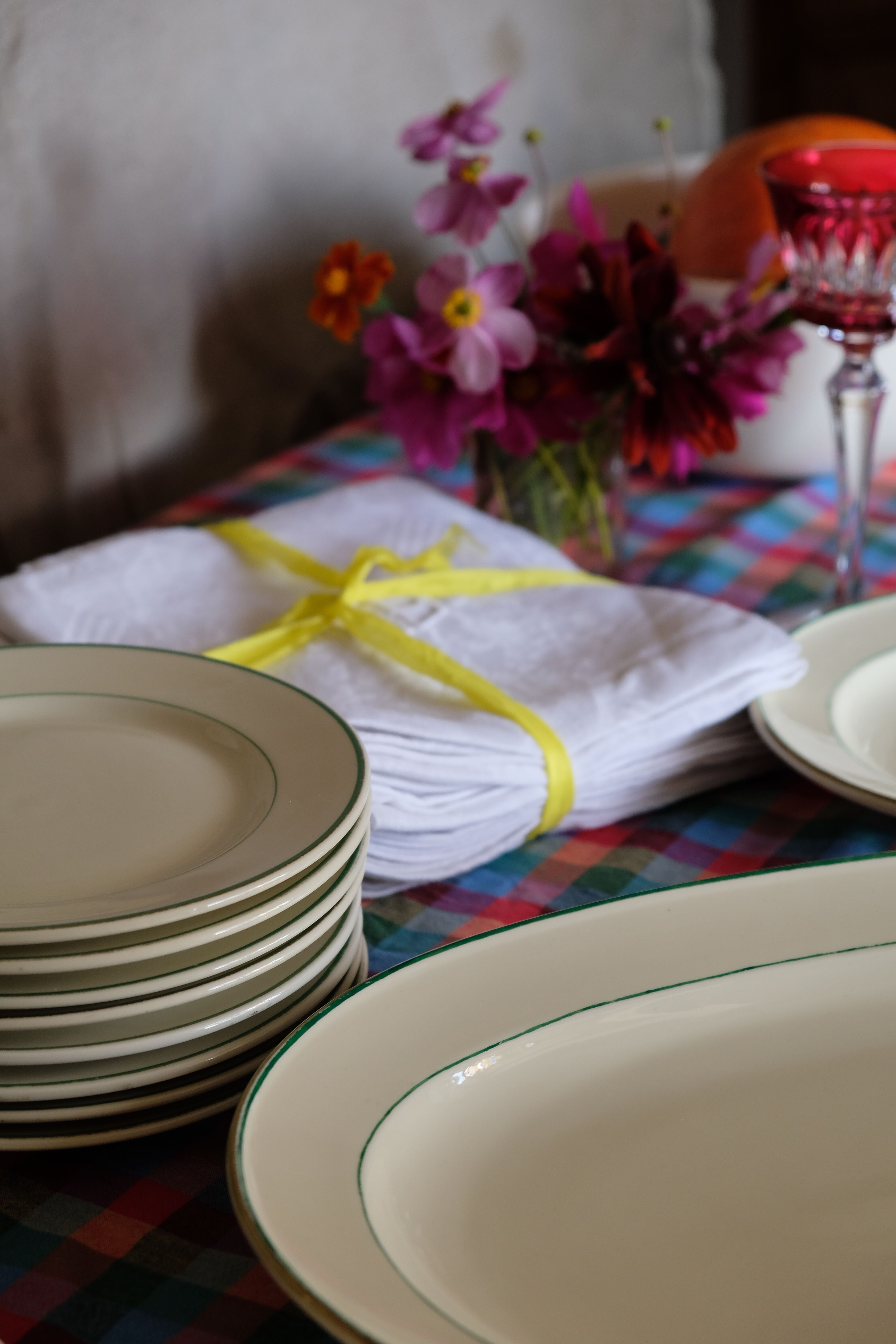 Great dishes of the hotel service "Grand Hotel Nationale" Lucerne Switzerland of the Buchecker manufacture