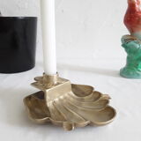 Old shell shape candle holder