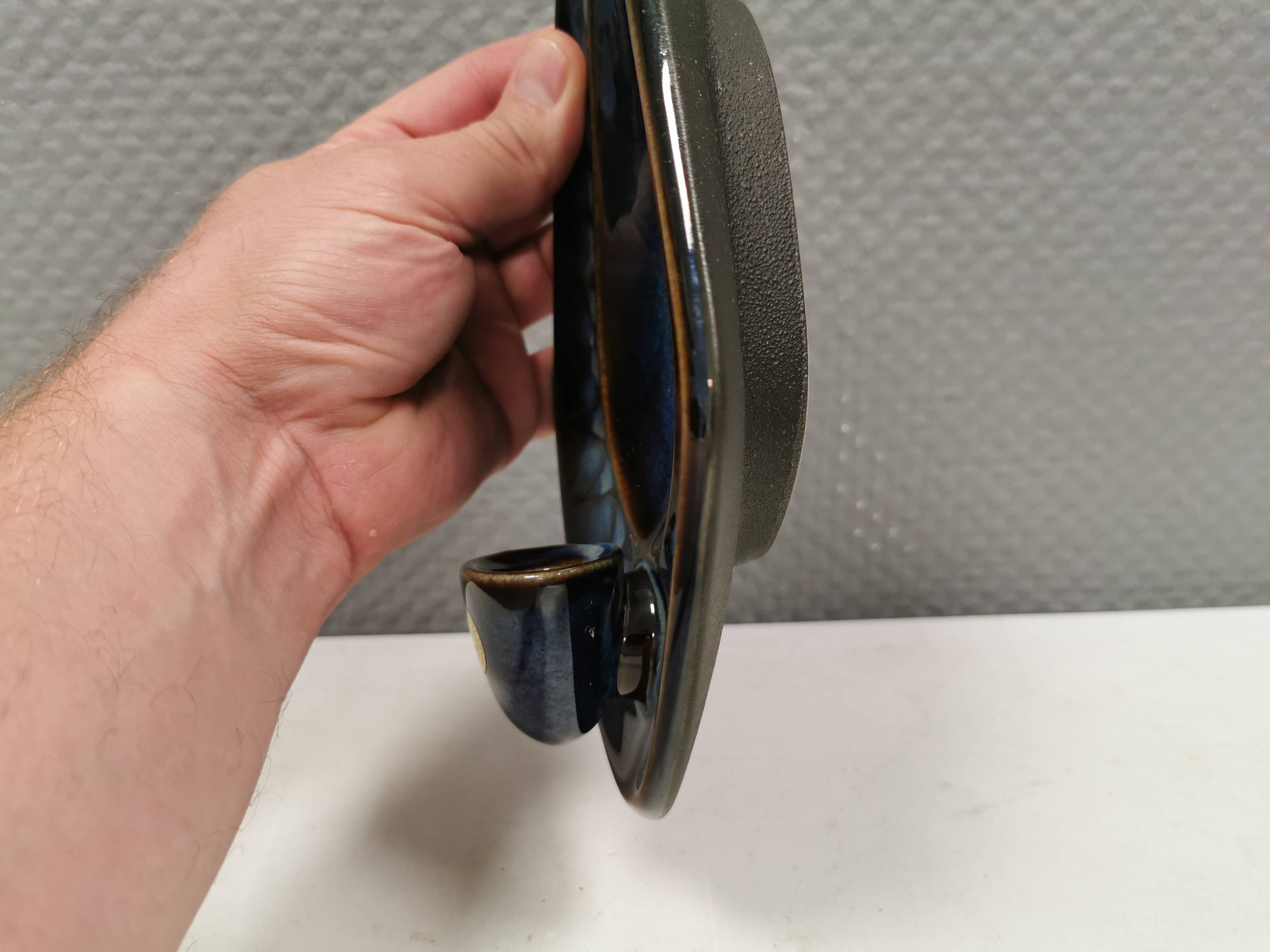 Søholm wall candlestick made of ceramic and in blue colors/shades 1960s