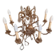Lustre bronze et cristal 8 branches