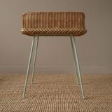 Wicker bedside table