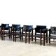 Mid century leather safari armchairs, 1960s
