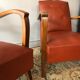 Pair of club armchairs 40s