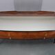 1950s Organic Italian Sideboard with Glass Top and 4 Drawers