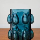 Bubble glass vase from the mid-century Scandinavian space age by Wilhelm Braun-Feldweg for Hirschberg, 1960s.