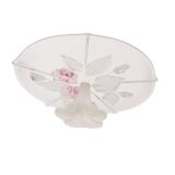 Présentoir à gâteaux en verre vintage Plateau à gâteaux Fleurs Mikasa Calypso