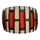 Vintage pendant lamp – jute and teak – Massive