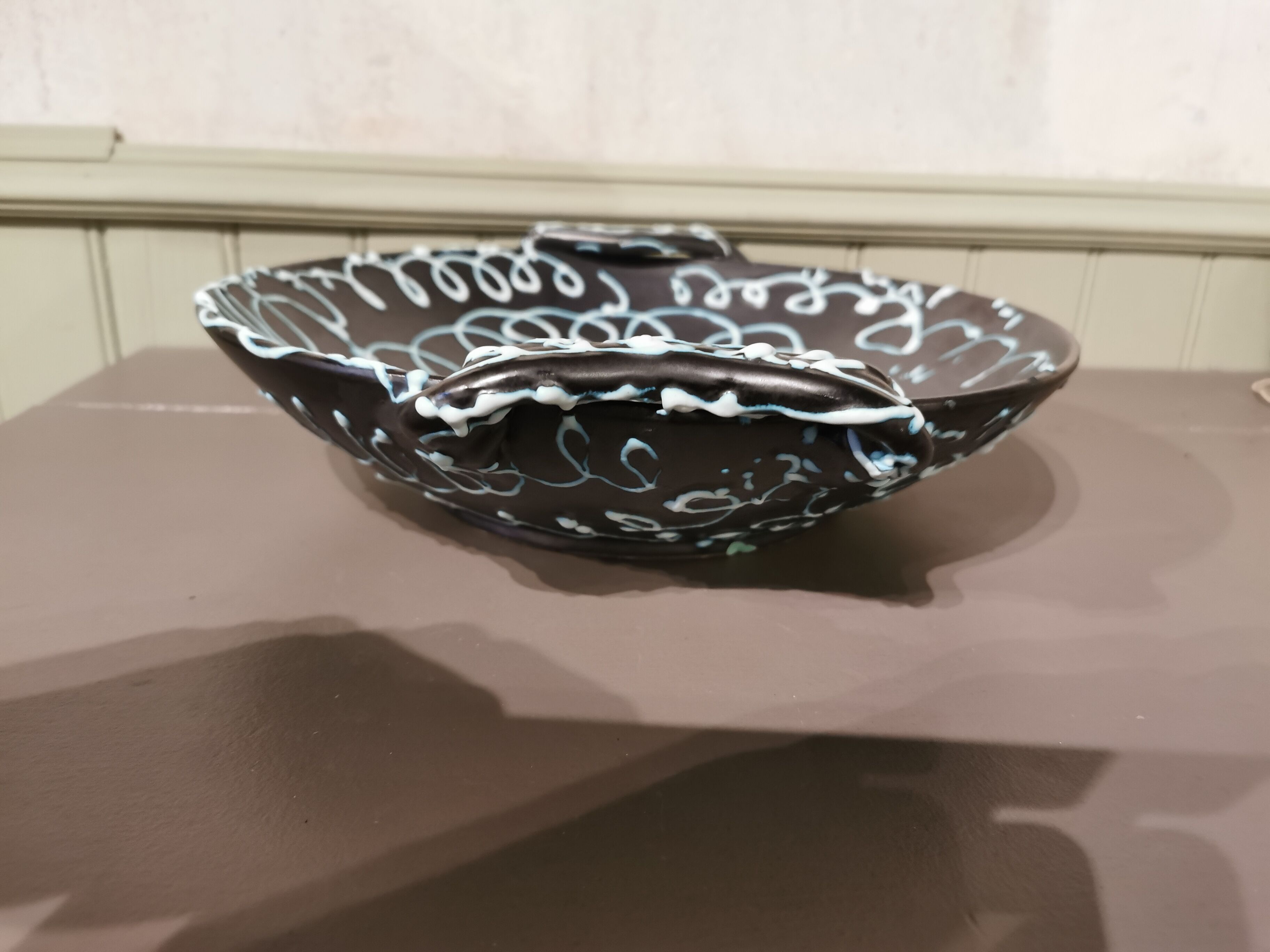 Plate Vallauris signed Lunetta