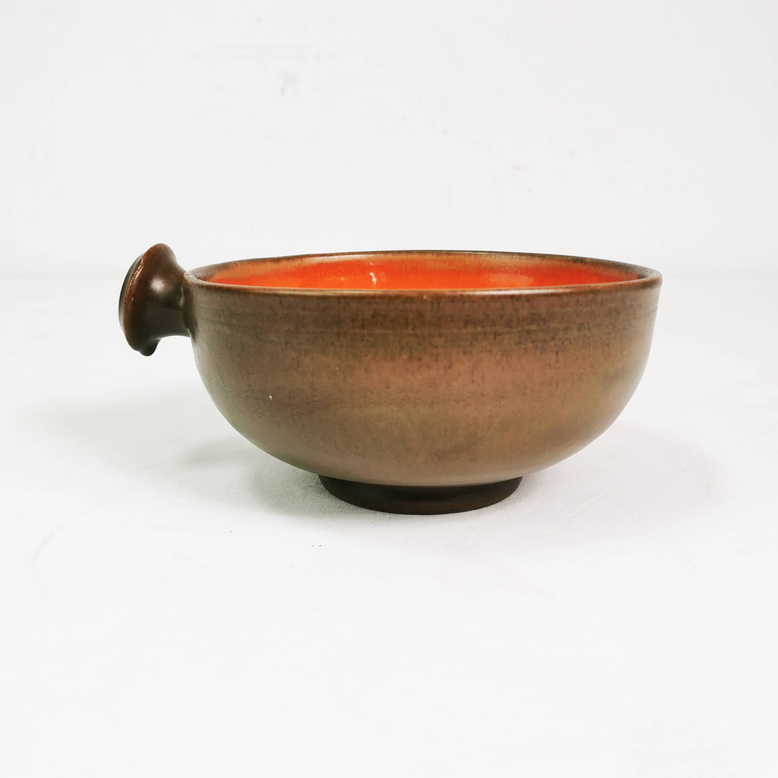 Ceramic bowl with handle, Denmark, 1960s
