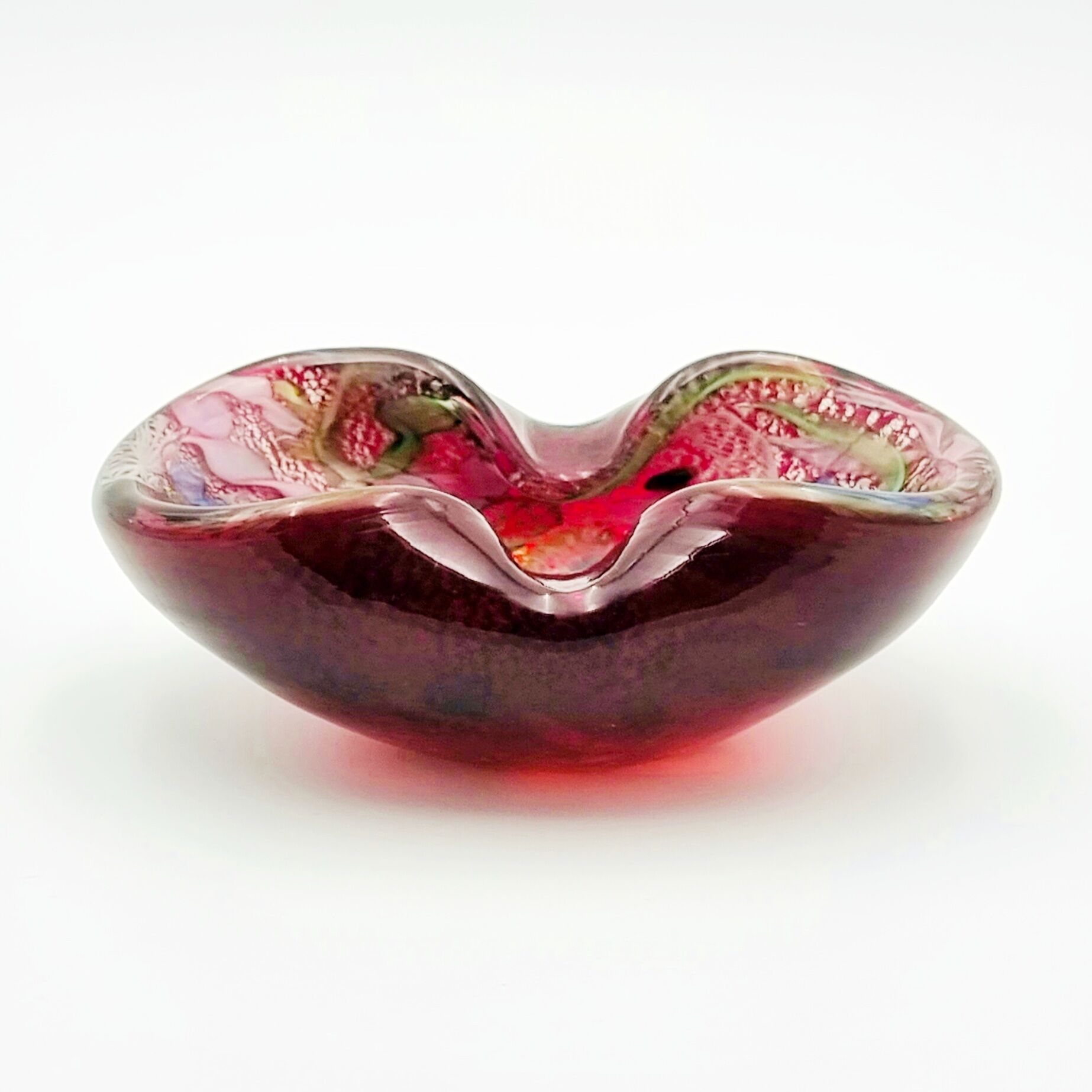 Vintage Murano Glass Bowl by Dino Martens for Aureliano Toso, 1950s