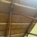 Authentic French outdoor terrace set, 5 chairs and table