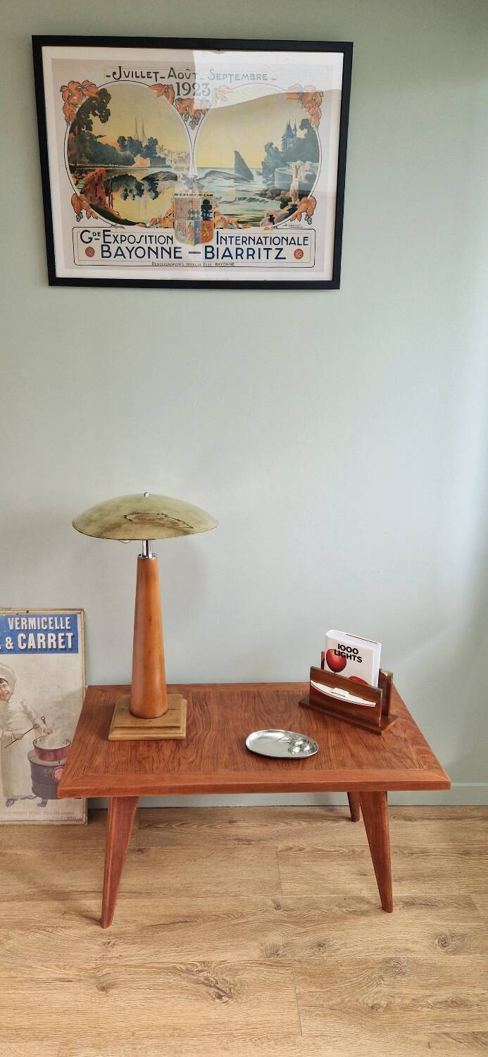 Scandinavian style coffee table from the 50s in rosewood