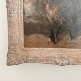 Eugene Delacroix, French Lieutenant on Horseback Leading a Bedouin Cavalry, 1830, Oil on Canvas