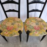 Vintage Paolo Buffa Chiavari Chairs: Mid-Century Modern Ladder Back Dining